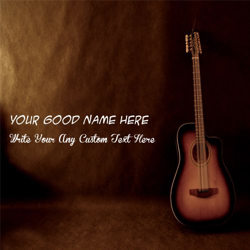 Awesome music guitar cool profile with name pictures create online free